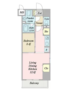 PARK HILLS TOWER【6階】の間取り