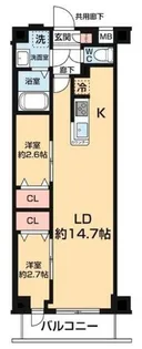 ARCOBALENO DAISHIMAE【1階】の間取り