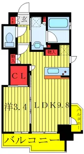 フレンシア椎名町【6階】の間取り