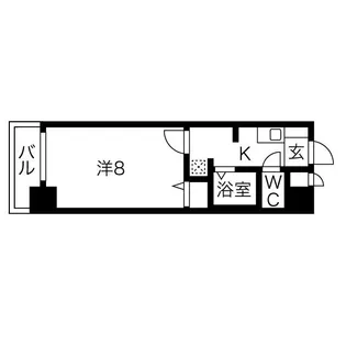 愛知県名古屋市西区名駅2【マンション】の間取り