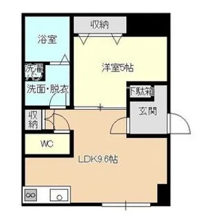 あさひレジデンス五番館【1階】の間取り