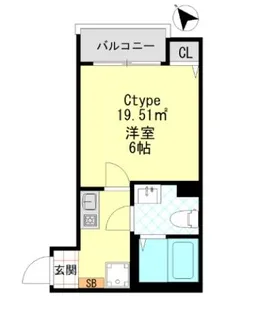 CASAR八王子【1階】の間取り