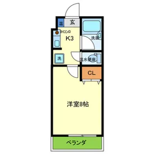 メゾンウッディ2【2階】の間取り