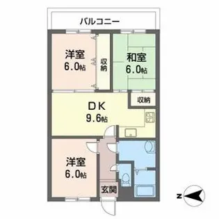 ロイヤルコートワダ【3階】の間取り
