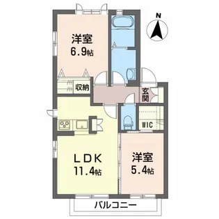 エクラージュ【2階】の間取り