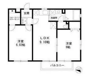 ガーデンコートK【1階】の間取り