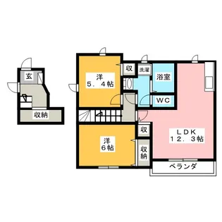 コンフォールY・T【2階】の間取り