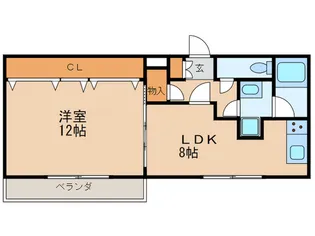パティオ名駅西【2階】の間取り