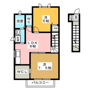 サクラヴィアーレ大浜 D棟【2階】の間取り
