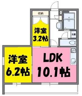 ラウムふじみ野【1階】の間取り