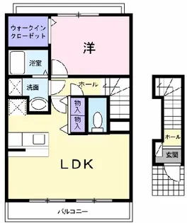山口県防府市新橋町【アパート】の間取り