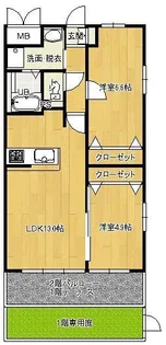 アーベル八千代【2階】の間取り