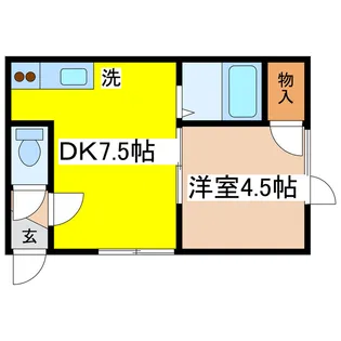 アイランドハイツ【1階】の間取り