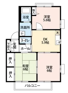 ハイツK-1【2階】の間取り