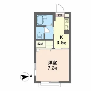 ディアス・ファイン【1階】の間取り
