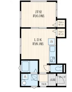 CE LA VI 中落合【1階】の間取り