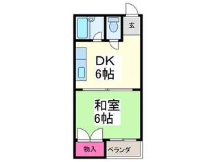 エ-スマンションC棟【1階】の間取り