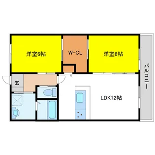 ララ・フラット【1階】の間取り