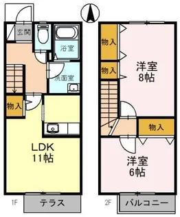 ブリリアントガーデンの間取り