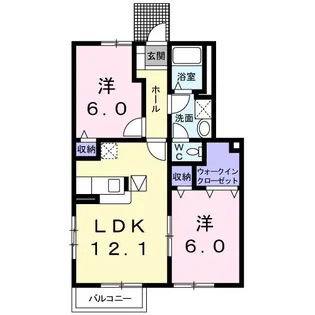 スウィートガーデン A【1階】の間取り