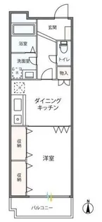 スタシオンウエスト【3階】の間取り