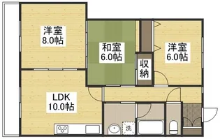 レジデンス泉【3階】の間取り