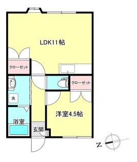 ピアネス和A【1階】の間取り