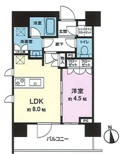 プレミスト早稲田【2階】の間取り