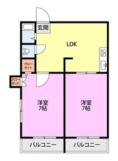 ソレイユ五十嵐 F【1階】の間取り