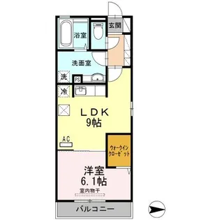 メゾン・ラ・パトリアK【1階】の間取り