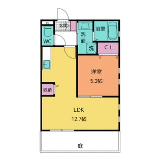リヴェール パヴィヨン【1階】の間取り