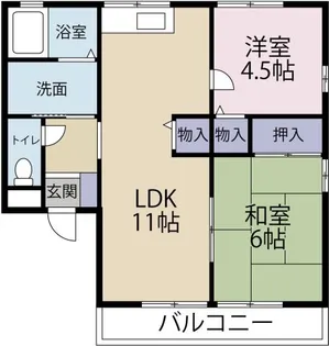 レトア川内3【2階】の間取り