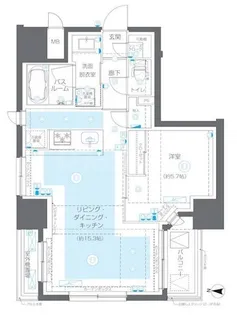 ZOOM錦糸町Parkside【2階】の間取り