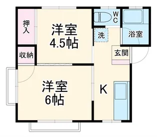 コーポ松山【4階】の間取り
