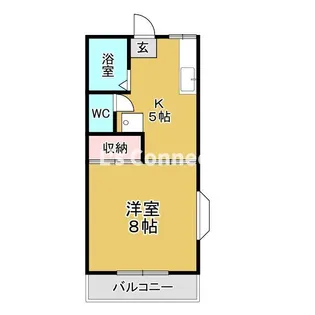 ハイランド西勝山【2階】の間取り