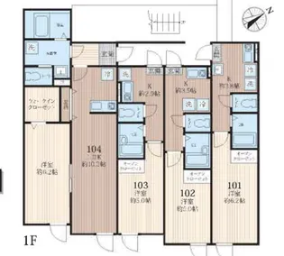 マーレ練馬高野台【1階】の間取り
