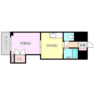 第2東三国グランドハイツ北【4階】の間取り