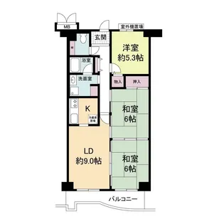 ダイヤパストラル【5階】の間取り