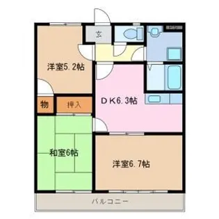 ミルフィーユ【2階】の間取り