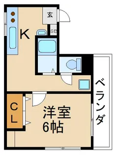 リトルハウスアスワン香里【4階】の間取り