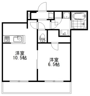 ルフレ青山【1階】の間取り