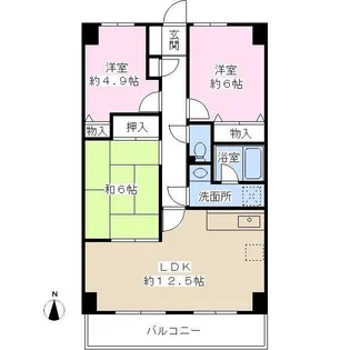 グレーシア大西【8階】の間取り