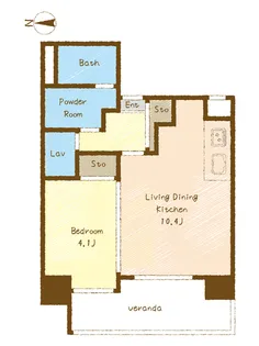 パラドール吹上【6階】の間取り
