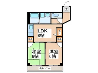 ベルドミュール【4階】の間取り