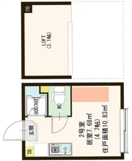 THE APARTMENT【ジ・アパートメント】【1階】の間取り