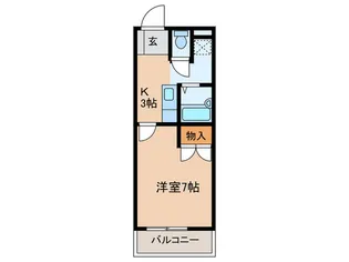 パールマンション上津【5階】の間取り
