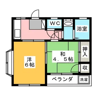 赤山コーポ【3階】の間取り