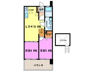 エデンフィールド【4階】の間取り