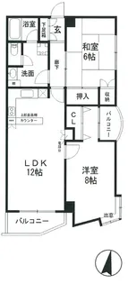 サンアミニティ【6階】の間取り