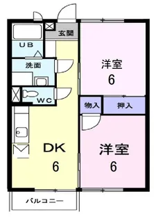 サンヒルズ志戸部B【2階】の間取り